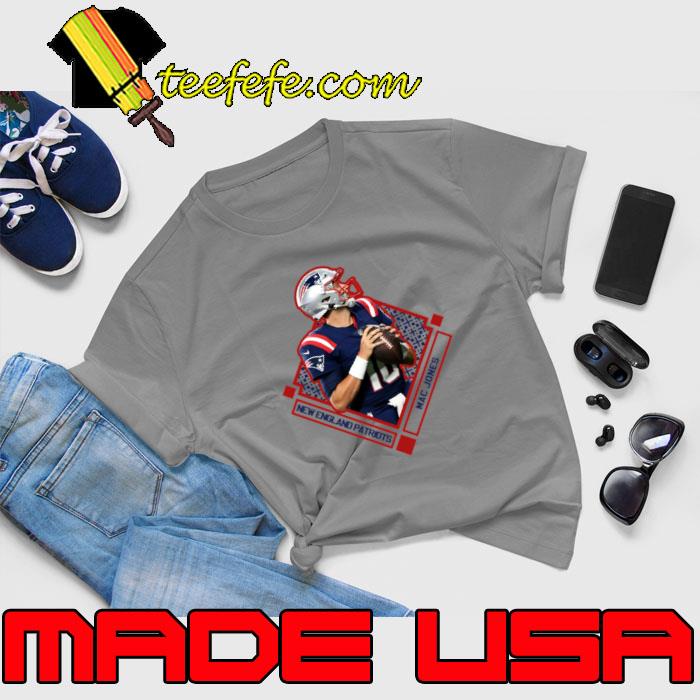 Mac Jones Shirt, New England Football Men's Cotton T-Shirt