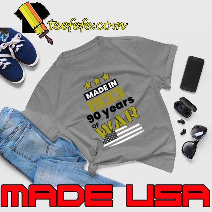 Made In 1933 90 Years of War American Flag Stars T-Shirt Unisex Made In 1933 90 Years of War American Flag Stars T-Shirt Unisex