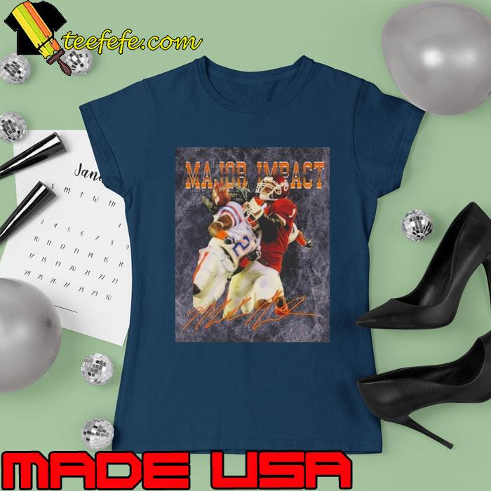 Major Impact Baseball Poster Shirt Ladies tee Major Impact Baseball Poster Shirt Ladies tee