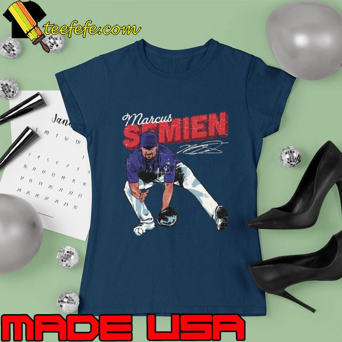 Marcus Semien Second Baseman and Third Baseman Signature Texas Retro T-Shirt Ladies tee Marcus Semien Second Baseman and Third Baseman Signature Texas Retro T-Shirt Ladies tee