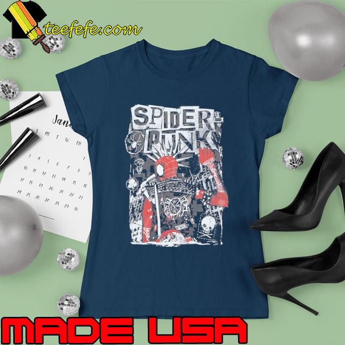 Marvel Spider-Man Across The Spider Verse Spider Punk Shirt Ladies tee Marvel Spider-Man Across The Spider Verse Spider Punk Shirt Ladies tee