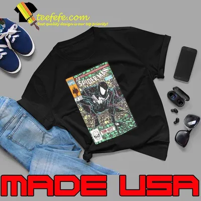 Marvel Spider-Man Symbiote Comic Shirt