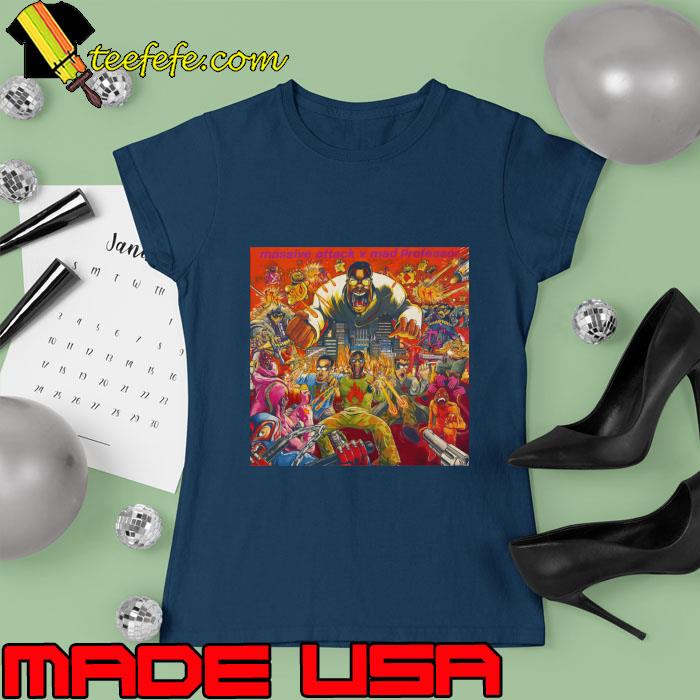 Massive Attack V Mad Professon Vibes A Glimpse Into The World Of The Band T-Shirt Ladies tee Massive Attack V Mad Professon Vibes A Glimpse Into The World Of The Band T-Shirt Ladies tee