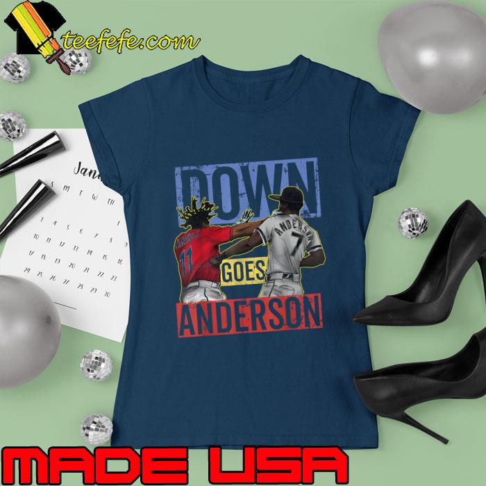 Meme Baseball Down Goes Anderson Baseball Knock Out T-Shirt Ladies tee Meme Baseball Down Goes Anderson Baseball Knock Out T-Shirt Ladies tee