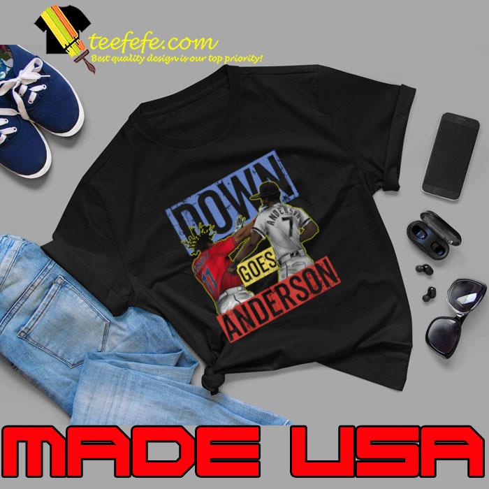 Meme Baseball Down Goes Anderson Baseball Knock Out T-Shirt