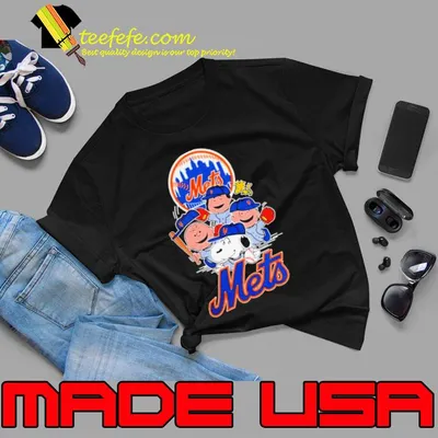 MLB New York Mets Snoopy Charlie Brown Woodstock The Peanuts Movie Baseball 2023 Shirt