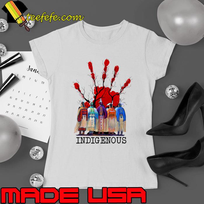 Native American Indigenous Red Hand Women T-Shirt Ladies tee Native American Indigenous Red Hand Women T-Shirt Ladies tee
