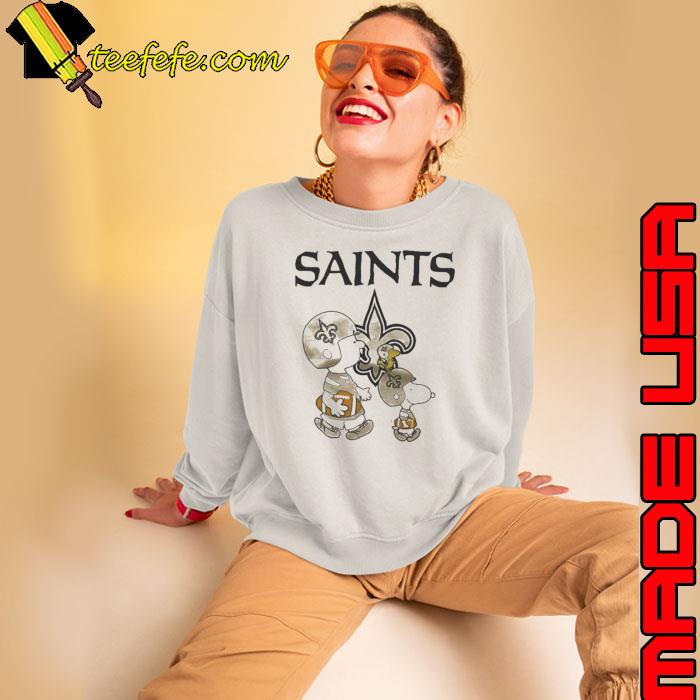 New Orleans Saints Snoopy and Charlie Brown Peanuts shirt, hoodie, sweater,  long sleeve and tank top