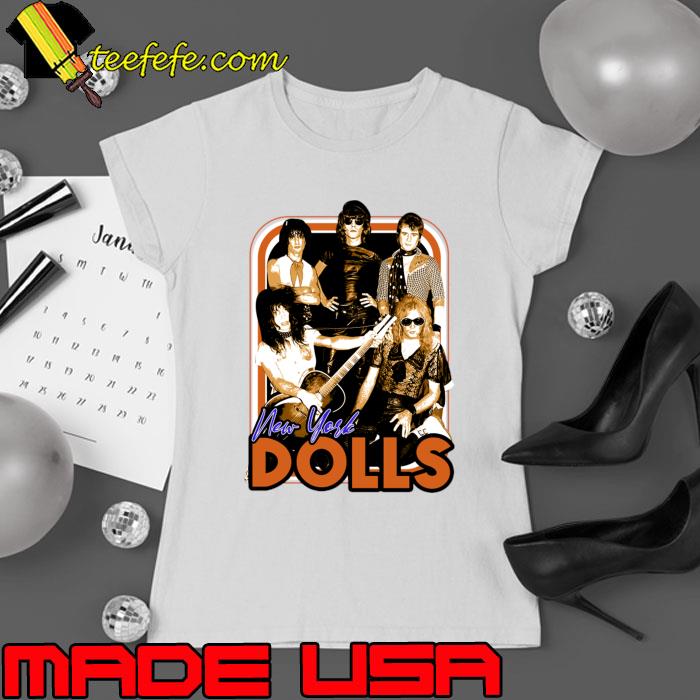 New York Dolls Chronicles Picturing Punk Rock History T-Shirt Ladies tee New York Dolls Chronicles Picturing Punk Rock History T-Shirt Ladies tee