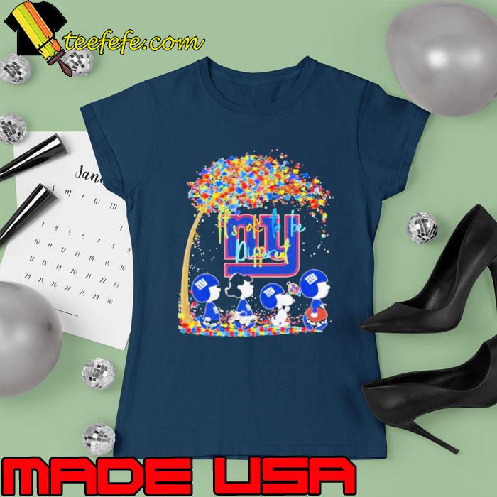 New York Giants Autism NFL Peanut Characters It’s Ok To Be Different Shirt Ladies tee New York Giants Autism NFL Peanut Characters It’s Ok To Be Different Shirt Ladies tee