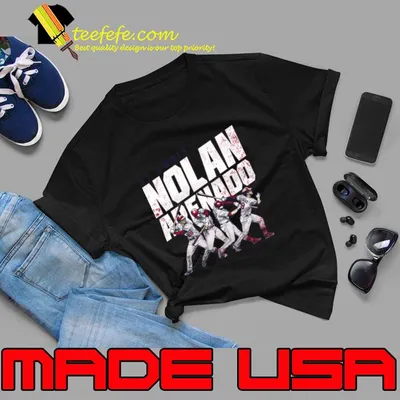 Nolan Arenado St.Louis Swing Motion Baseball T-Shirt