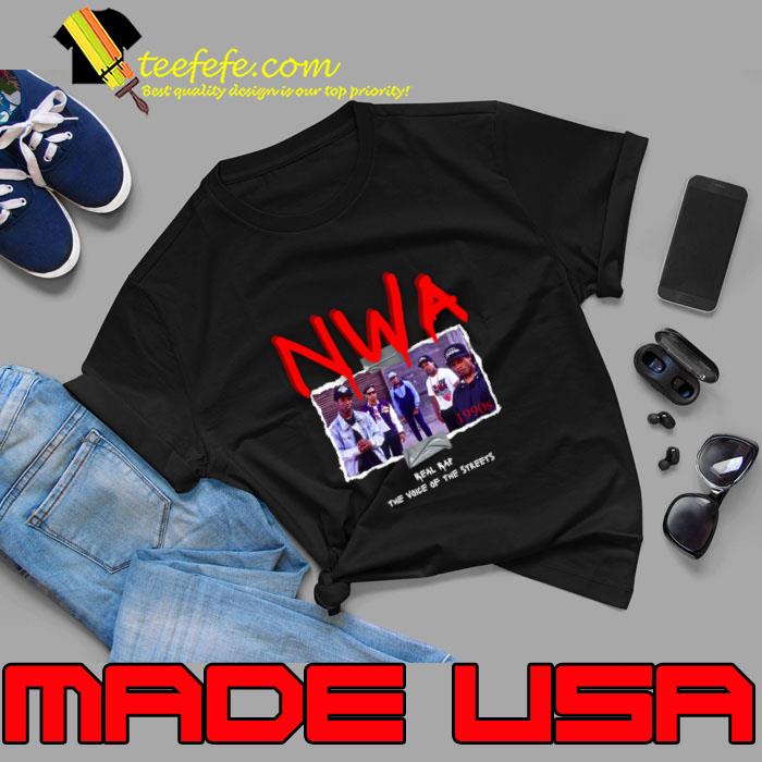 NWA Real Rap The Voice Of The Streets 1990s T-Shirt