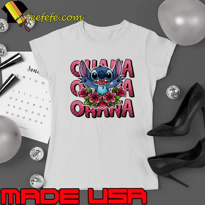 Ohana Stitch Flower Shirt Ladies tee Ohana Stitch Flower Shirt Ladies tee
