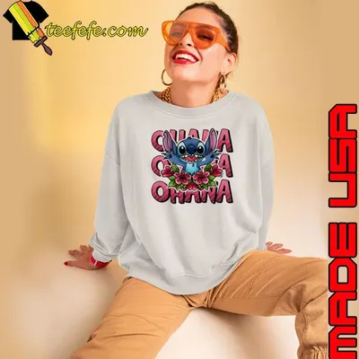 Ohana Stitch Flower Shirt