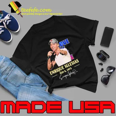Original love of my life Enrique Iglesias 1975 signature shirt
