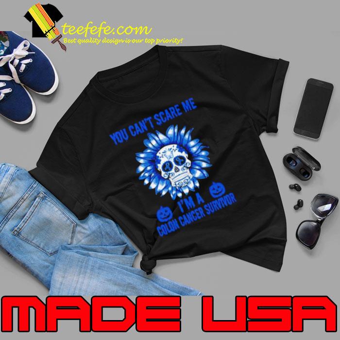 Original skull Flower You Can’t Scare Me I’m A Colon Cancer Survivor Halloween 2023 Shirt Unisex Original skull Flower You Can’t Scare Me I’m A Colon Cancer Survivor Halloween 2023 Shirt Unisex