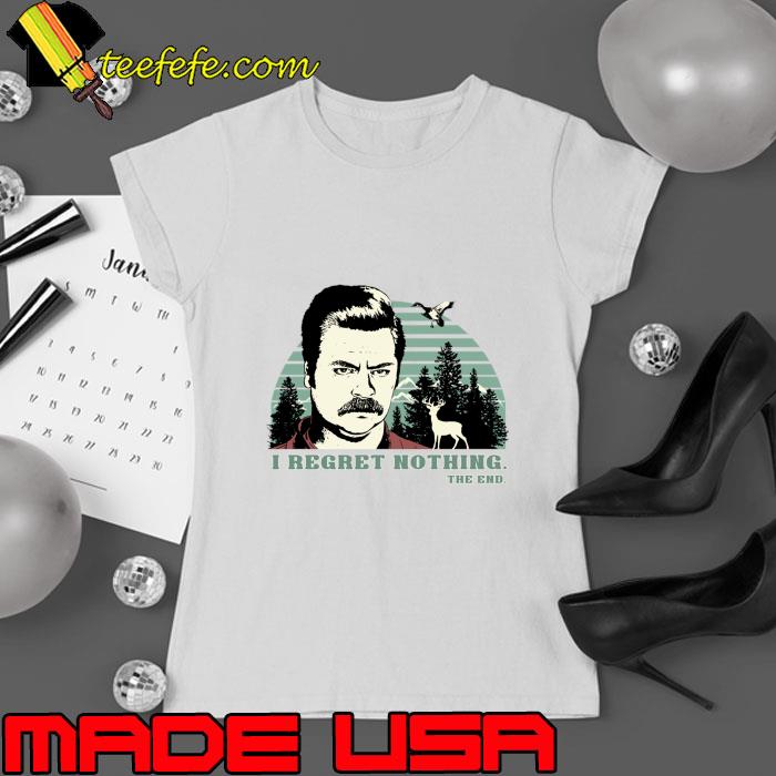 Parks And Recreation I Regret Nothing The End Vintage T-Shirt Ladies tee Parks And Recreation I Regret Nothing The End Vintage T-Shirt Ladies tee