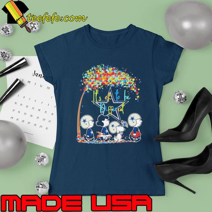 Peanuts Characters Dallas Cowboy It’s Ok To Be Different 2023 Shirt Ladies tee Peanuts Characters Dallas Cowboy It’s Ok To Be Different 2023 Shirt Ladies tee