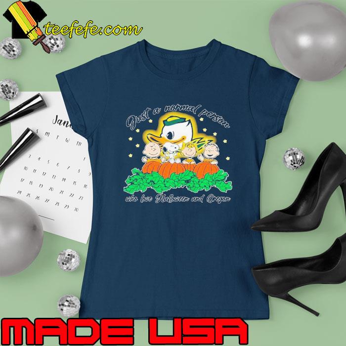 Peanuts Just A Normal Person Who Love Halloween And Oregon Ducks Alternate Logo 2023 Shirt Ladies tee Peanuts Just A Normal Person Who Love Halloween And Oregon Ducks Alternate Logo 2023 Shirt Ladies tee