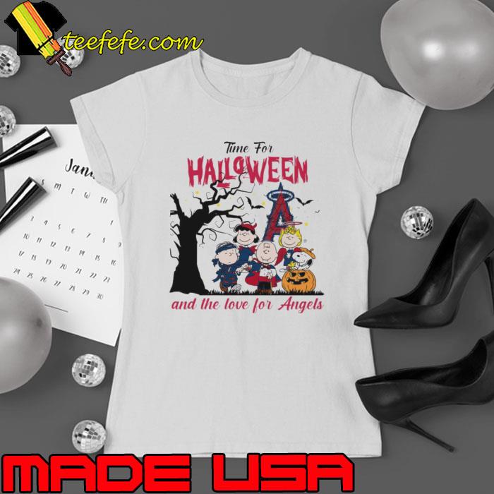 Peanuts Time For Halloween And The Love For Angels s Ladies tee Peanuts Time For Halloween And The Love For Angels s Ladies tee