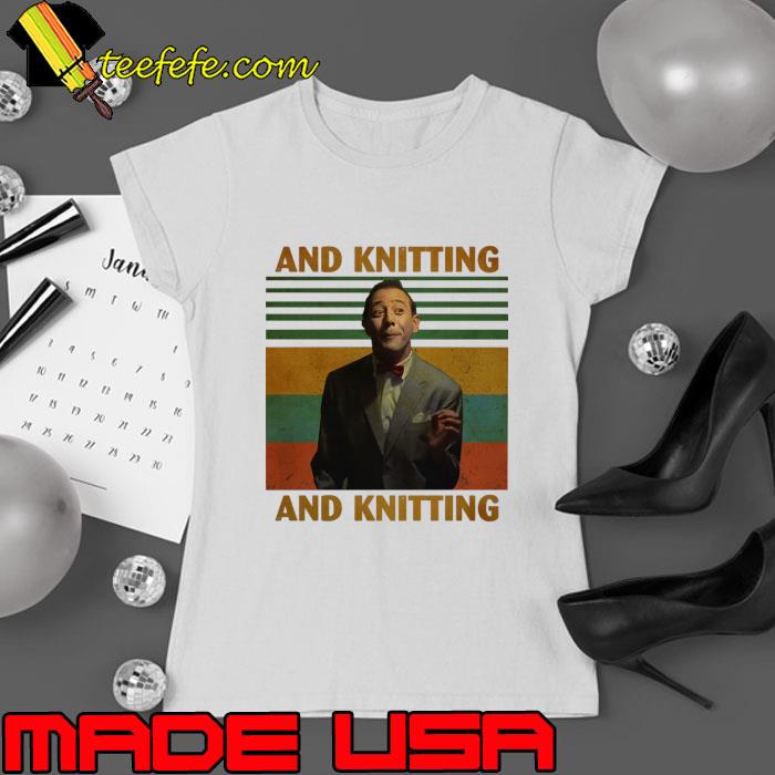 Pee Wee Herman And Knitting Character Created Vintage T-Shirt Ladies tee Pee Wee Herman And Knitting Character Created Vintage T-Shirt Ladies tee