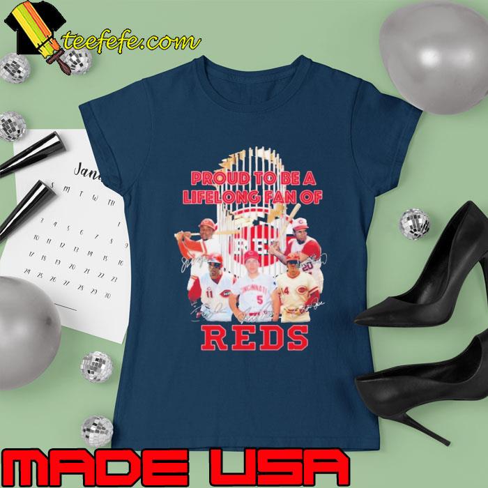 Proud To Be A Lifelong Fan Of Cincinnati Reds Signatures 2023 Shirt Ladies tee Proud To Be A Lifelong Fan Of Cincinnati Reds Signatures 2023 Shirt Ladies tee