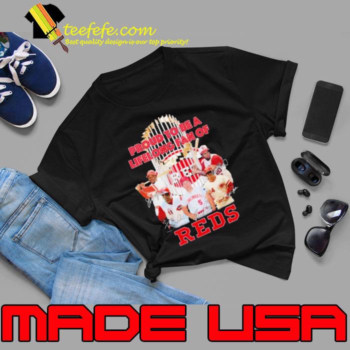Proud To Be A Lifelong Fan Of Cincinnati Reds Signatures 2023 Shirt