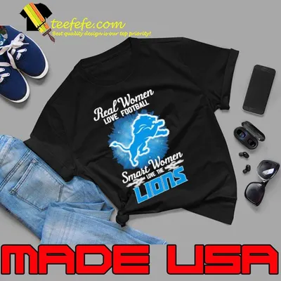 Real Women Love Football Smart Women Love The Detroit Lions 2023 shirt