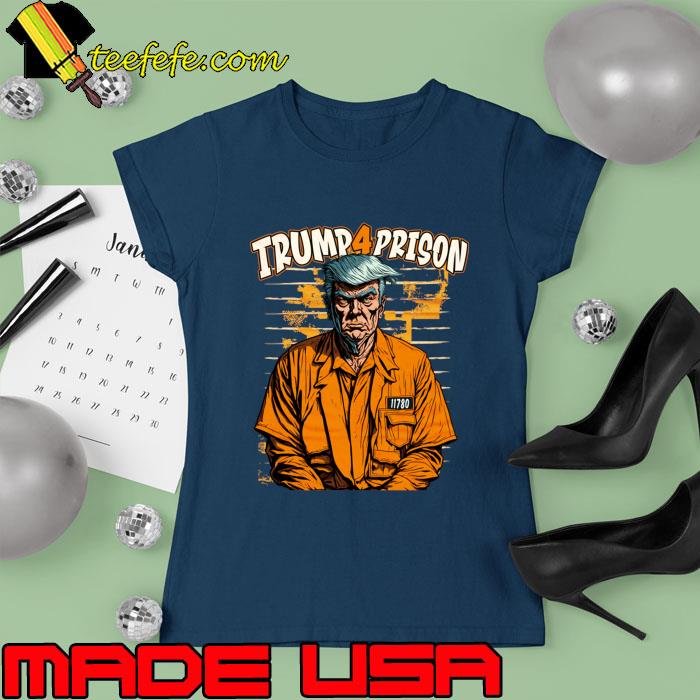 Retro Trump for Prison Illustration President 2024 T-Shirt Ladies tee Retro Trump for Prison Illustration President 2024 T-Shirt Ladies tee