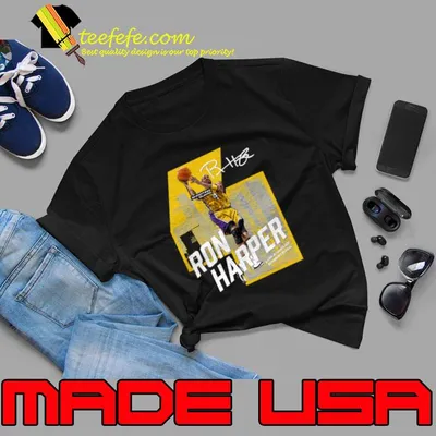 Ron Harper Signature Player Basketball American For Cleveland City T-Shirt