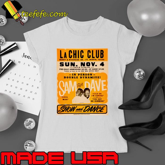 Sam and Dave In Person Double Dynamite Hold On I'm Coming Concert T-Shirt Ladies tee Sam and Dave In Person Double Dynamite Hold On I'm Coming Concert T-Shirt Ladies tee