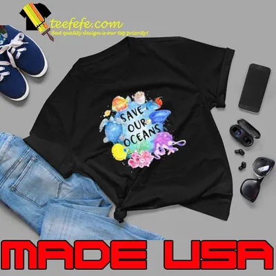 Save our oceans fish and octopus shirt