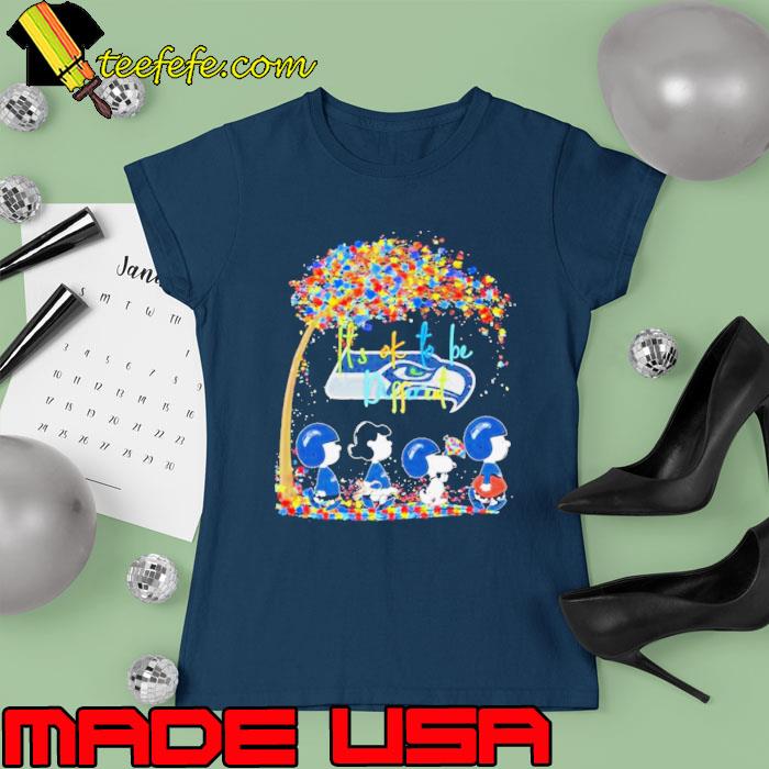 Seattle Seahawks Autism NFL Peanut Characters It’s Ok To Be Different Shirt Ladies tee Seattle Seahawks Autism NFL Peanut Characters It’s Ok To Be Different Shirt Ladies tee