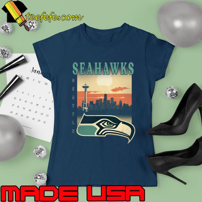Seattle Seahawks Symbol City Baseball Vintage Style T-Shirt Ladies tee Seattle Seahawks Symbol City Baseball Vintage Style T-Shirt Ladies tee
