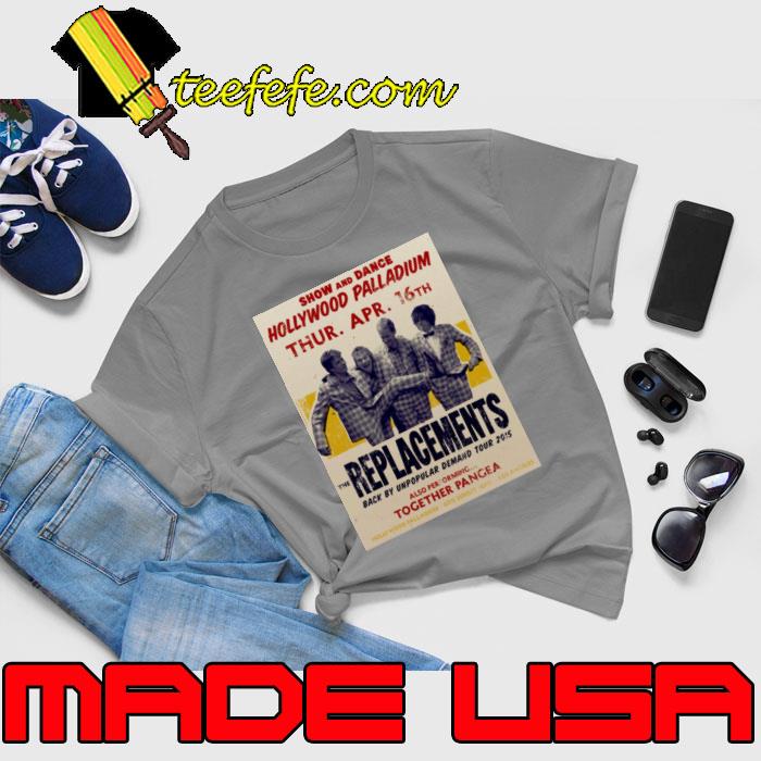 Shows And Dance Hollywood Palladium The Replacements Concert T-Shirt Unisex Shows And Dance Hollywood Palladium The Replacements Concert T-Shirt Unisex