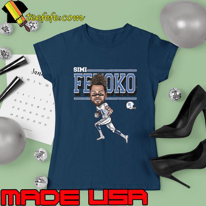 Simi Fehoko football wide receiver Dallas Cartoon T-Shirt Ladies tee Simi Fehoko football wide receiver Dallas Cartoon T-Shirt Ladies tee