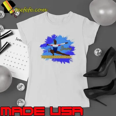 Simone Biles Shilhouette an American artistic gymnast shirt