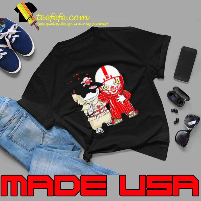 Skull And Joker Nebraska Cornhuskers Halloween Shirt