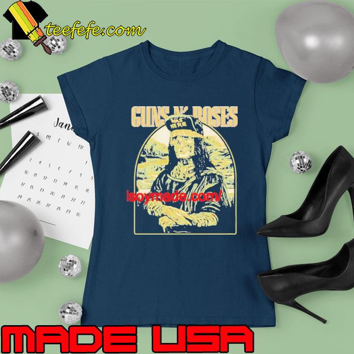 Skull monalisa vintage guns n roses s Ladies tee Skull monalisa vintage guns n roses s Ladies tee