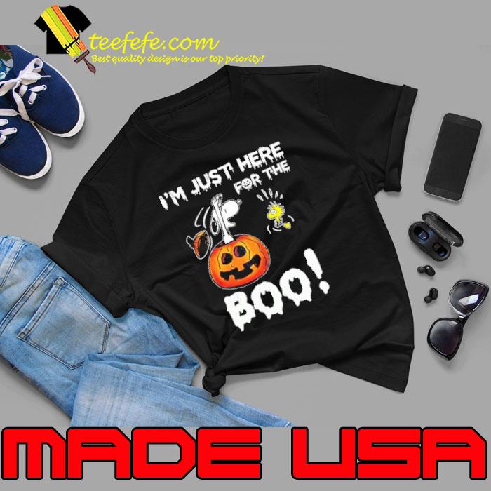 Snoopy and Woodstock I’m Just Here For The Boo Halloween 2023 shirt