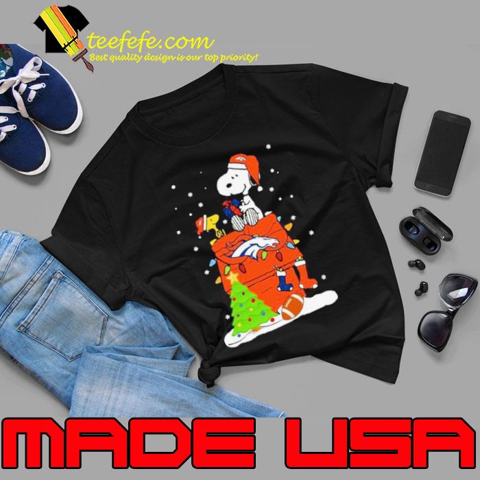 Snoopy Denver Broncos Christmas Shirt - NVDTeeshirt