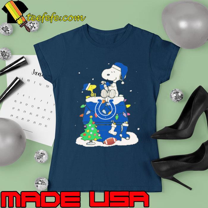 Snoopy Indianapolis Colts Christmas s Ladies tee Snoopy Indianapolis Colts Christmas s Ladies tee