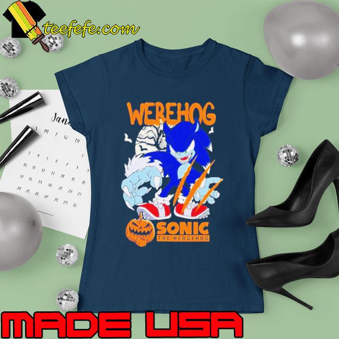 Sonic the hedgehog werehog Halloween s Ladies tee Sonic the hedgehog werehog Halloween s Ladies tee