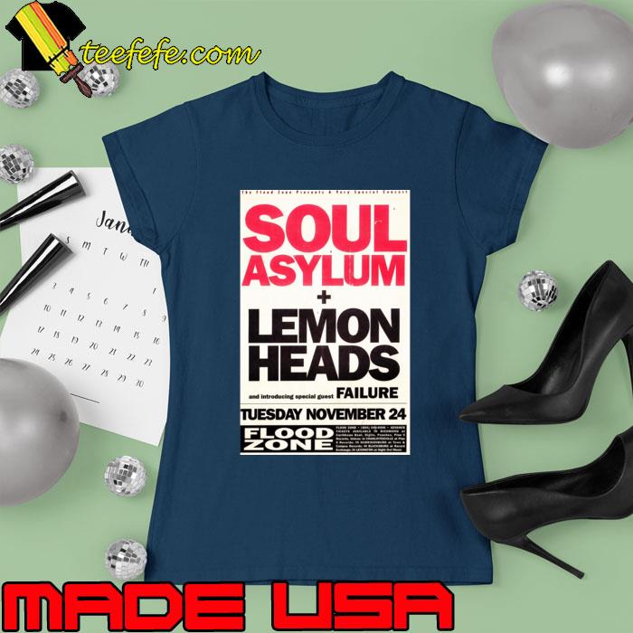 Soul Asylum The Lemonheads And Introducing Special Guest Failure Concert T-Shirt Ladies tee Soul Asylum The Lemonheads And Introducing Special Guest Failure Concert T-Shirt Ladies tee