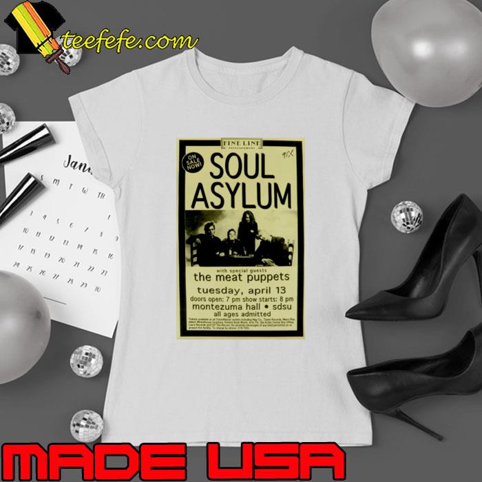 Soul Asylum With Special Guests The Meat Puppets Concert T-Shirt Ladies tee Soul Asylum With Special Guests The Meat Puppets Concert T-Shirt Ladies tee