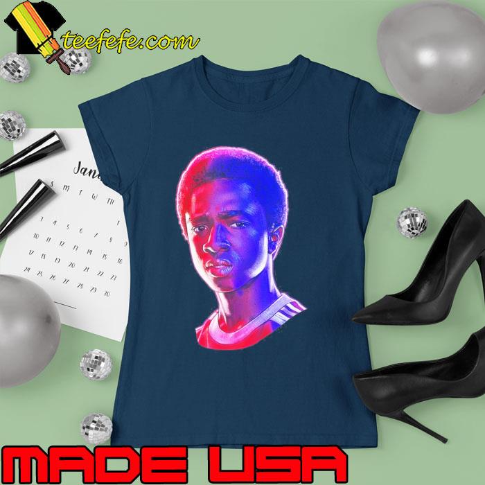 Stranger Things Lucas Rose Tone Portrait Shirt Ladies tee Stranger Things Lucas Rose Tone Portrait Shirt Ladies tee