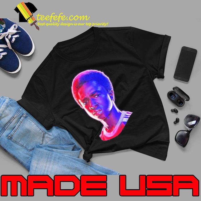 Stranger Things Lucas Rose Tone Portrait Shirt
