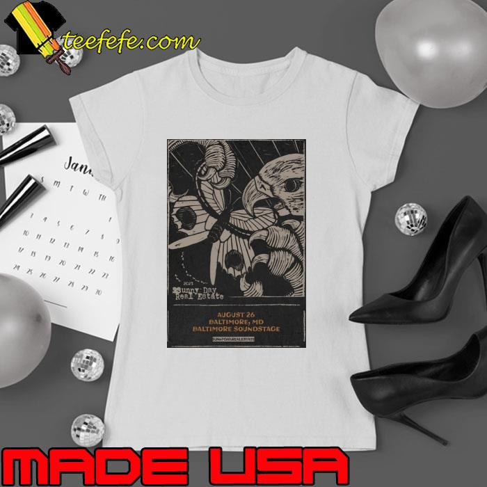 Sunny day real estate aug 26 2023 baltimore md 2023 tour poster s Ladies tee Sunny day real estate aug 26 2023 baltimore md 2023 tour poster s Ladies tee