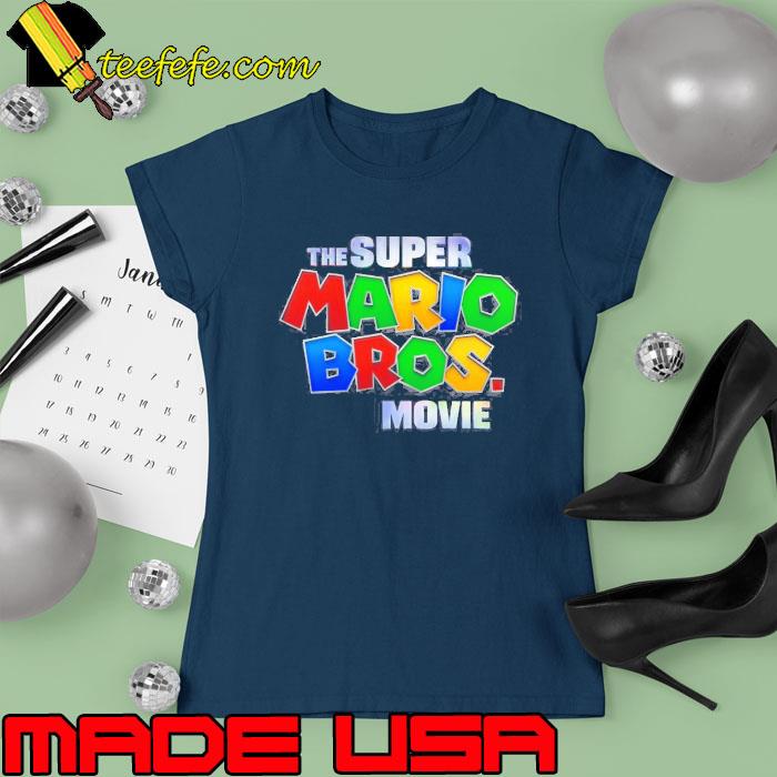 Super Mario Bros Movie Logo Shirt Ladies tee Super Mario Bros Movie Logo Shirt Ladies tee