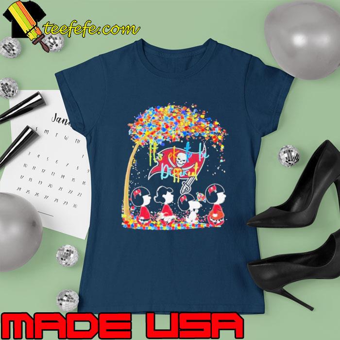 Tampa Bay Buccaneers Autism NFL Peanut Characters It’s Ok To Be Different Shirt Ladies tee Tampa Bay Buccaneers Autism NFL Peanut Characters It’s Ok To Be Different Shirt Ladies tee
